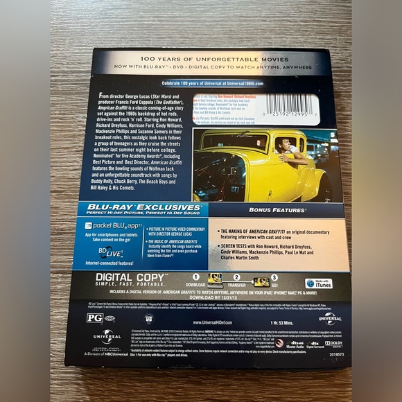 📀 3/$15 or 4/$20 📀 American Graffiti Bluray - Picture 2 of 3